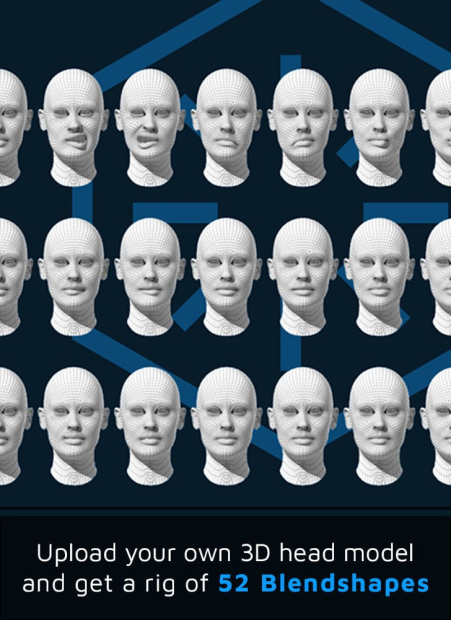 Espaces de visages de blendshapes de modèles 3D